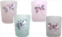 Dragonfly Jewelled T Light Candle Holder