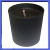 Jet black candles in black glass Thumbnail