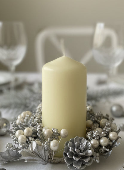 Silver Frost Candle Ring