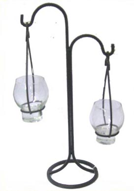 Metal Holder for Two T Lights