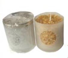 Gold  Candles with Gold or Silver Top