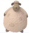 Happy Fat Sheep Candle