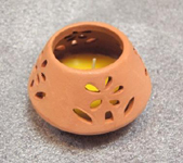 Hollowed Terracotta Citronella Candle
