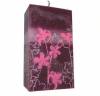 Rectangular Candle with Pink Painted Flowers Thumbnail