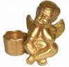 Gold Angel Dinner Candle Holder Thumbnail