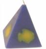 Blue & Yellow Pyramid Candle Thumbnail