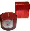 Red Frosted Jar with Cinnomen Scented Candle Thumbnail