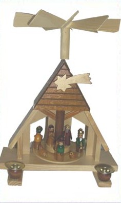 Wooden Christmas Pyramid Small