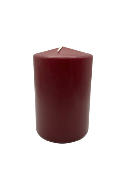 Wine Red Pillar Candles