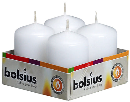 White Pillar Candles