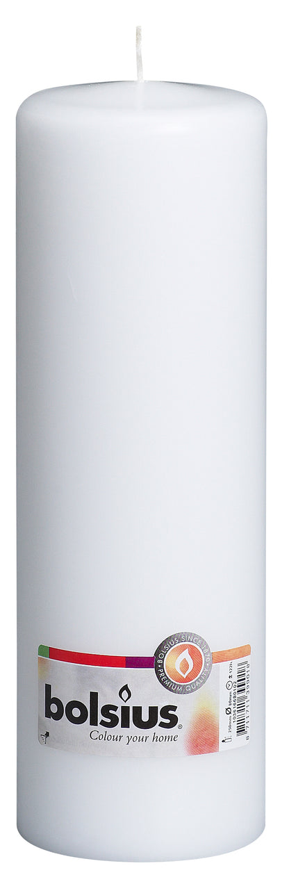 White Pillar Candles