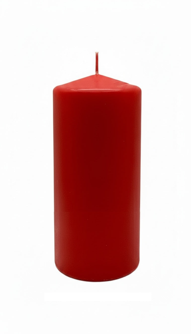 Red Pillar Candles