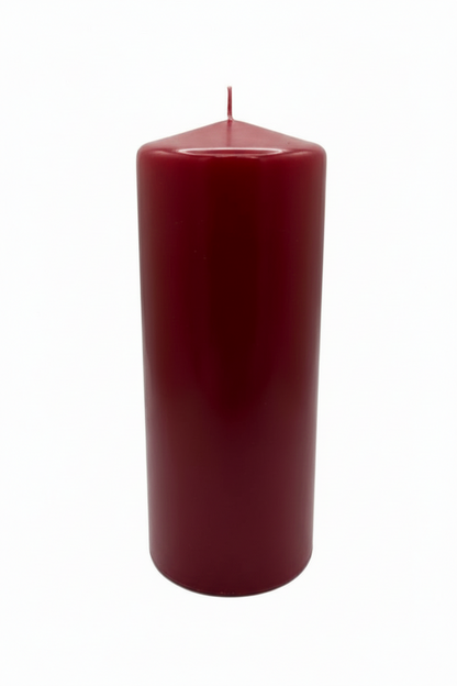 Wine Red Pillar Candles