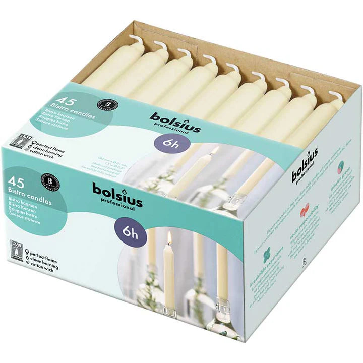 Creamy 7'' Bistro Candles