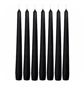 Black Dinner Candles