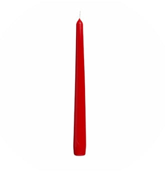 Red Dinner Candle 24cm  (single/case 100)
