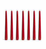 Red Dinner Candle 24cm  (single/case 100)