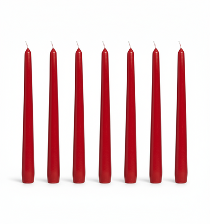 Red Dinner Candle 24cm  (single/case 100) - back in stock 17th November