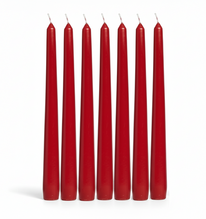 Red Dinner Candle 24cm  (single/case 100) - back in stock 17th November