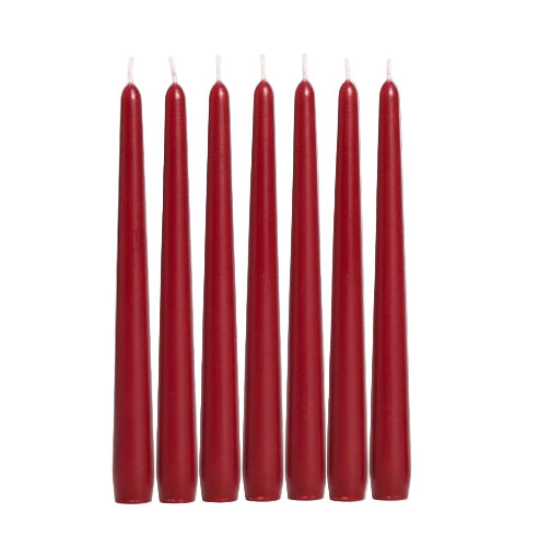 Wine Red Dinner Candle 24cm  (single/case 100)