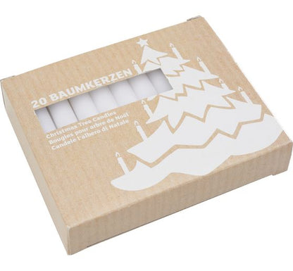 Christmas Tree Candles in Red, White & Ivory