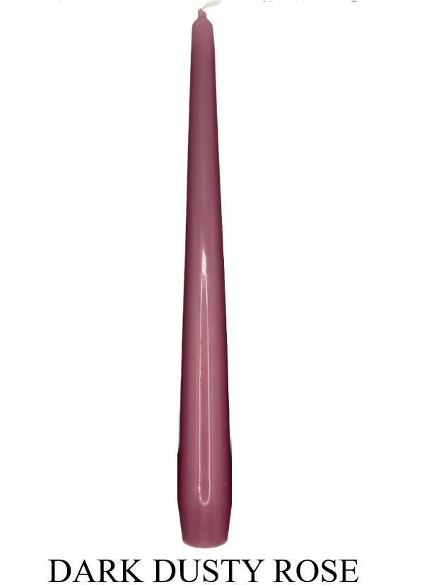 Dark Dusty Rose Dinner Candle 23cm high (single/Case 100)