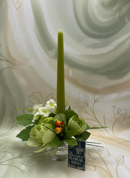 Peony Bell Flower Candle Ring