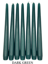 Dark Green Dinner Candle 23 cm high  (Single/Box 50/Case 100)