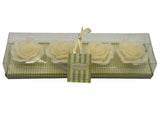 Set of 4 Cream Floating Roses