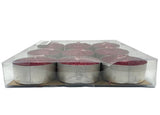 Pack 9 Burgandy Glitter T-Lights