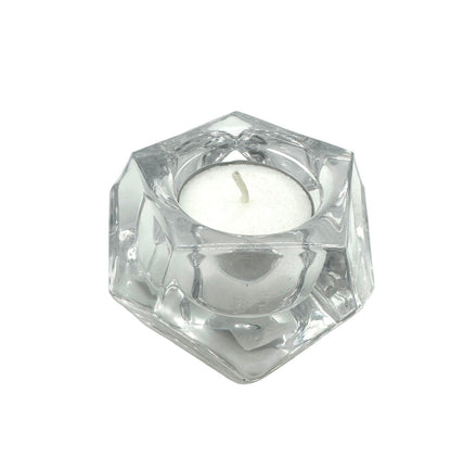 Crystal Style Tea Light Holder Single