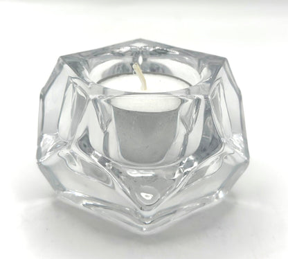 Crystal Style Tea Light Holder Single