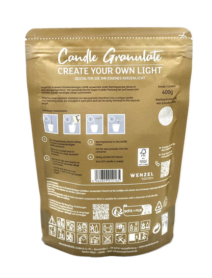 Granulate Candle 400g with 4 wicks