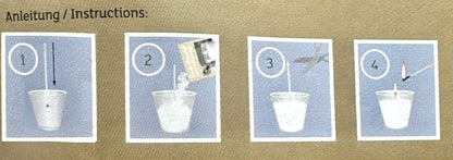 Granulate Candle 400g with 4 wicks