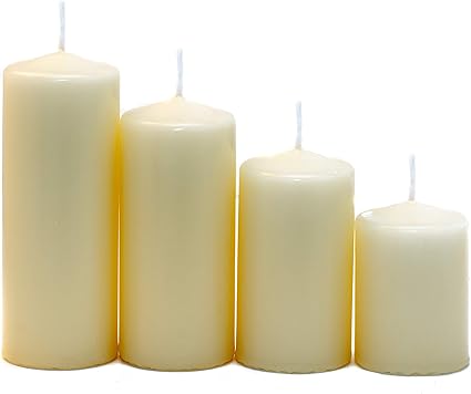 Ivory Pillar Candles