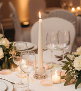 Glass Table Dinner Candle Holder Single