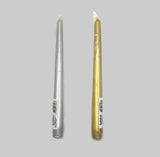 Gold and Silver Taper Candles