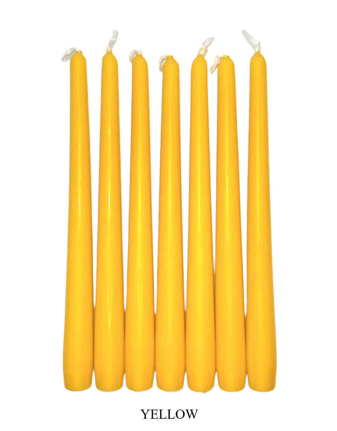 Yellow dinner Candle 10" (single/Case 100)