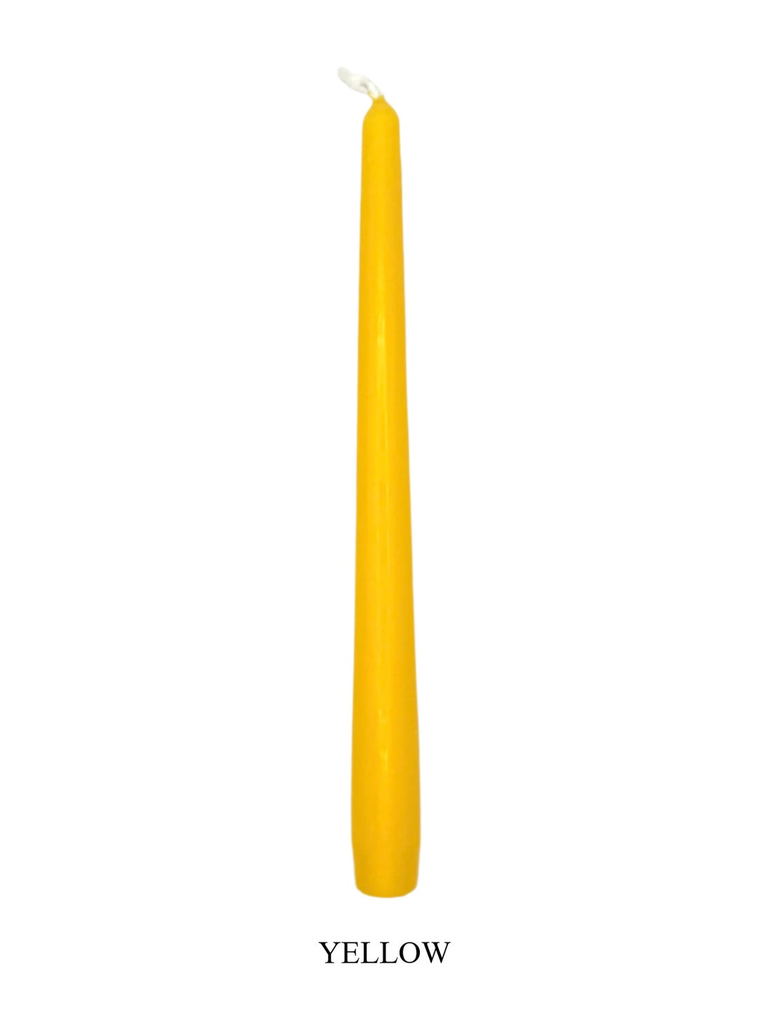 Yellow dinner Candle 10" (single/Case 100)